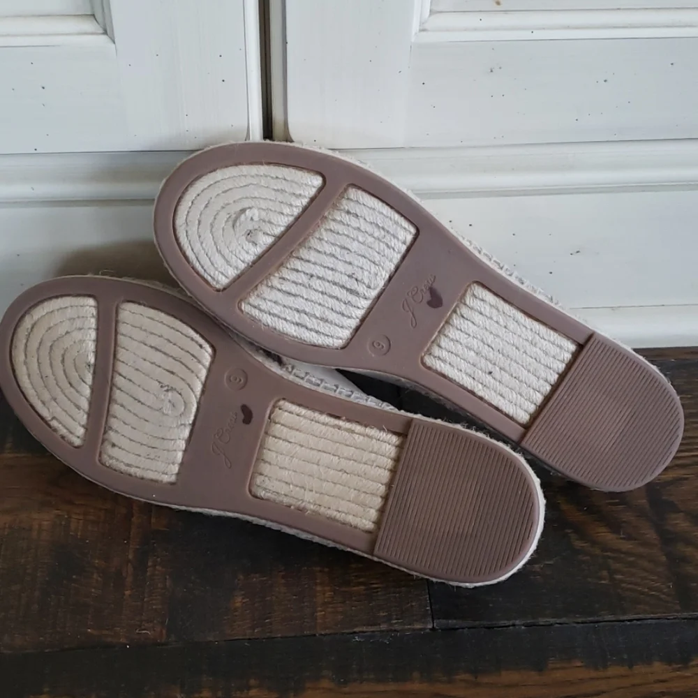 J. Crew Crossstrap espadrilles leather L5492